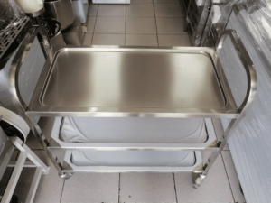 Carro Transportador 3 Niveles Acero Inox 89x44x90 cm - Maigas 3