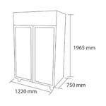 Congelador-Vertical-1.000-Lts-2-Ptas-Vidrio-F.-Forzado-Maigas-3