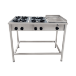 Anafe 6Q 18cm con Plancha 34x68cm Acero Inoxidable GLP - Cousiño 2