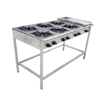 Anafe 6Q 18cm con Plancha 34x68cm Acero Inoxidable GLP - Cousiño 3