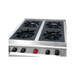 Cocina Industrial 4Q 18cm, horno 65x65cm Acero Inoxidable GLP - Cousiño 3