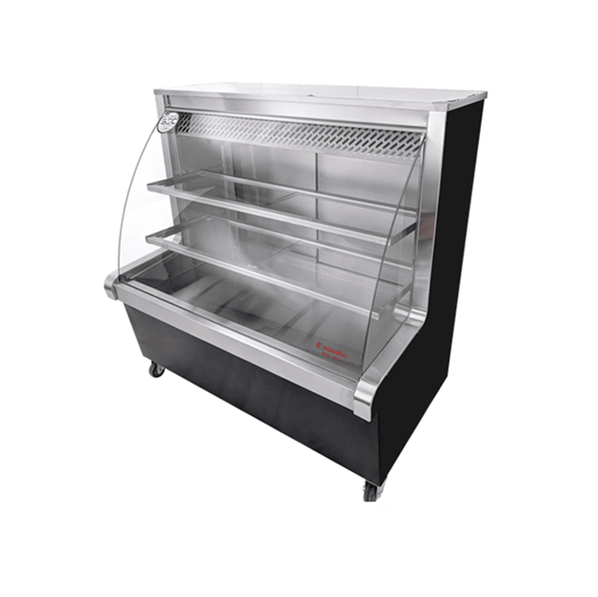 Meson Refrigerado Curvo 1,2mt Negro sin Bodega - Cousiño 1 Meson Refrigerado Curvo 1,2mt Negro sin Bodega - Cousiño 1