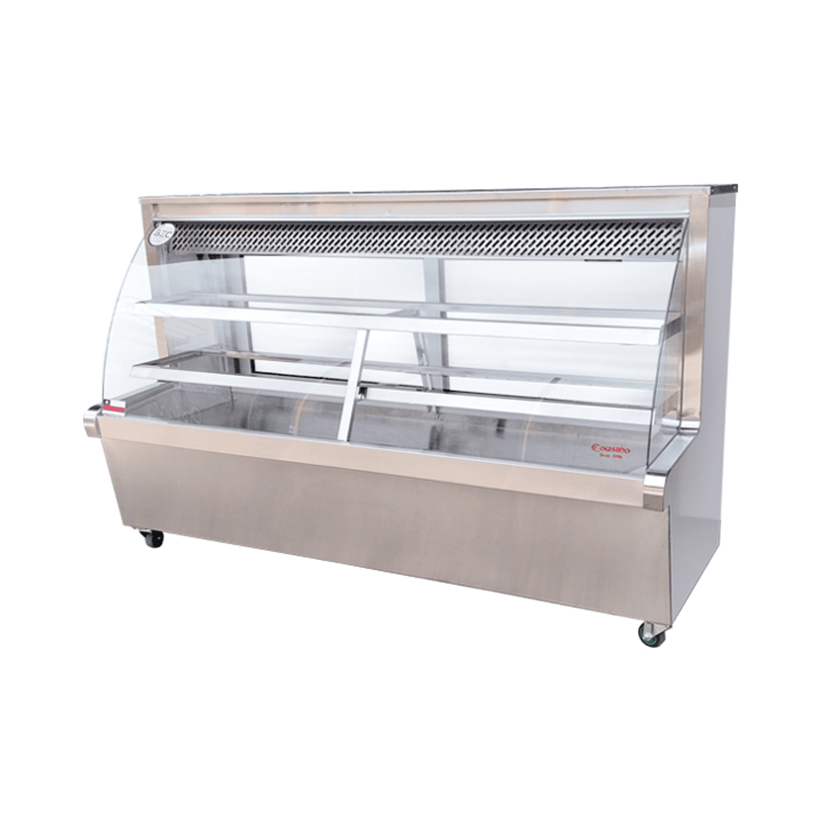 Meson Refrigerado Curvo 2mt Termopanel sin Bodega - Cousiño 1 Meson Refrigerado Curvo 2mt Termopanel sin Bodega - Cousiño 1