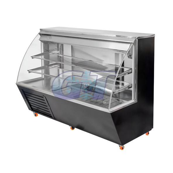 Meson Refrigerado Curvo con Bodega 1,5 mt - GyT 1 Meson Refrigerado Curvo con Bodega 1,5 mt - GyT 1