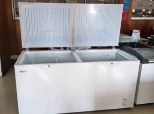 congeladora de 600 litros bozzo frontal abierta dos tapas