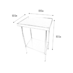 Meson De Trabajo Central 60x60x85 cm - Bozzo 3