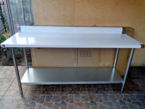 Meson De Trabajo Mural 180x60x85 cm - Bozzo6