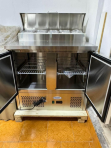 Meson Pizzero 2 Puertas 5 Depositos 380 Litros Cubierta Acero - Bozzo 7
