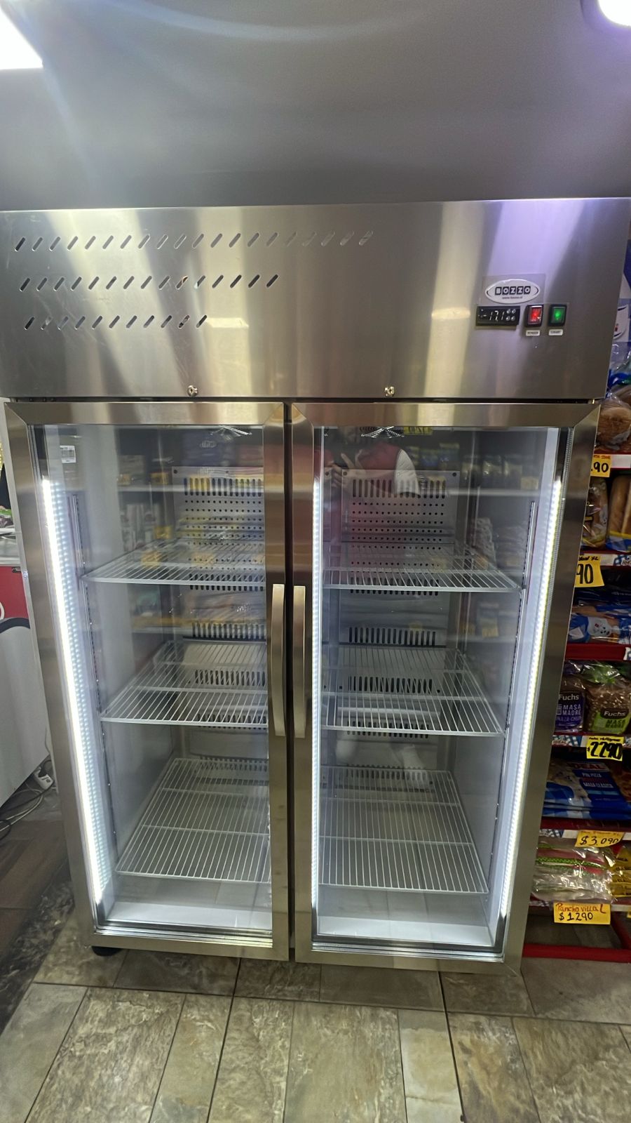 Refrigerador Ind Dual 2 Pta Vidrio Frio Estatico - Bozzo 11