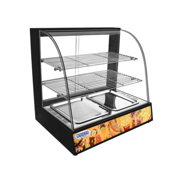 Vitrina Mantenedora de Calor 2 Bandejas Negra - Bozzo 1 Vitrina Mantenedora de Calor 2 Bandejas Negra - Bozzo 1