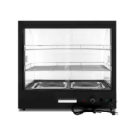 Vitrina Mantenedora de Calor 2 Bandejas Negra - Bozzo 3