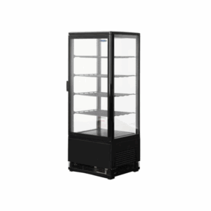 Vitrina Pastelera Vertical Sobremesa 98 Lts Negra - Bozzo 1
