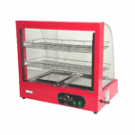Vitrina de calor 2 bandejas roja Maigas 2