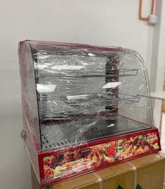 Vitrina de calor 2 bandejas roja Maigas 4