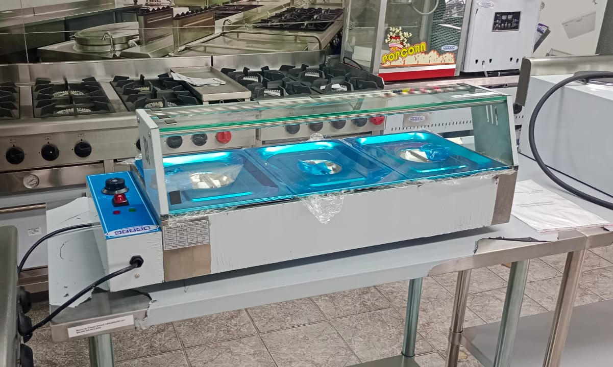 Baño María Sobremesa Electrico Con Cupula 3 Dep - Bozzo 12