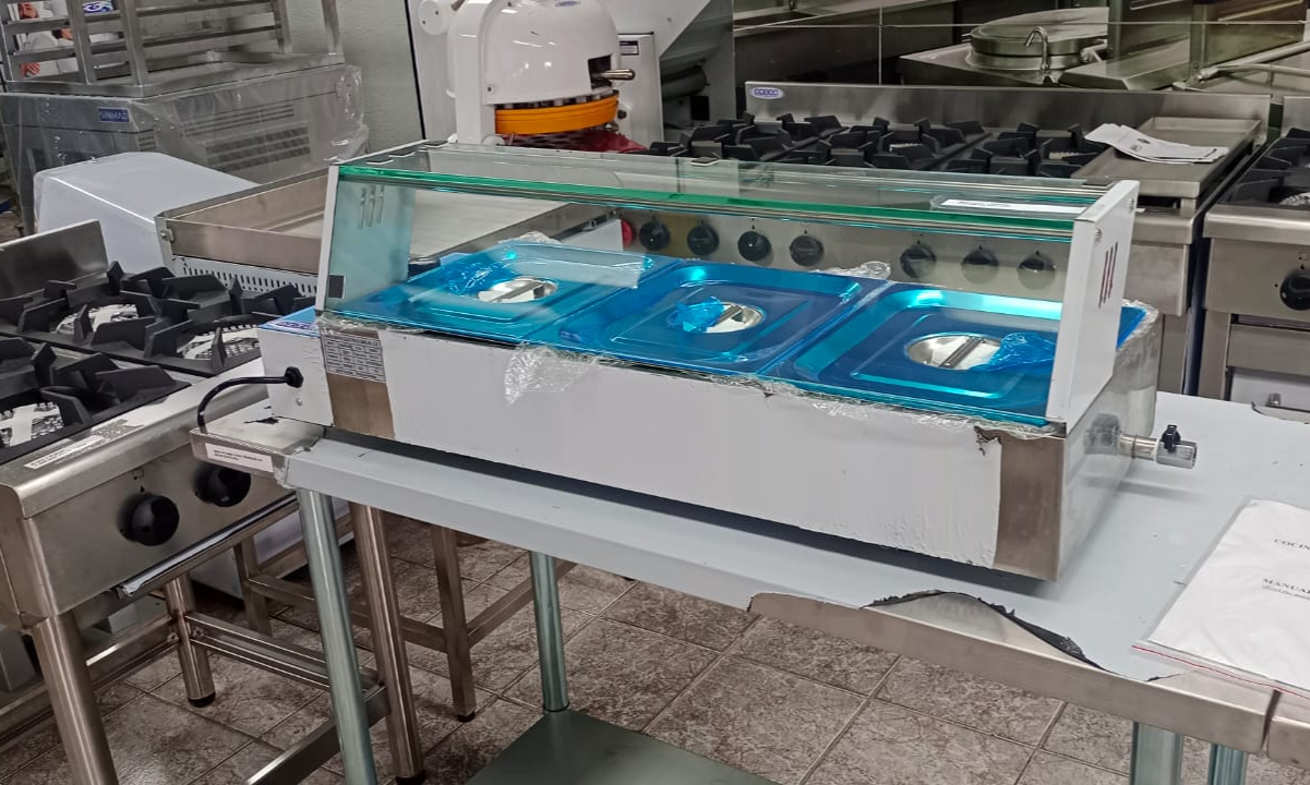 Baño María Sobremesa Electrico Con Cupula 3 Dep - Bozzo 13