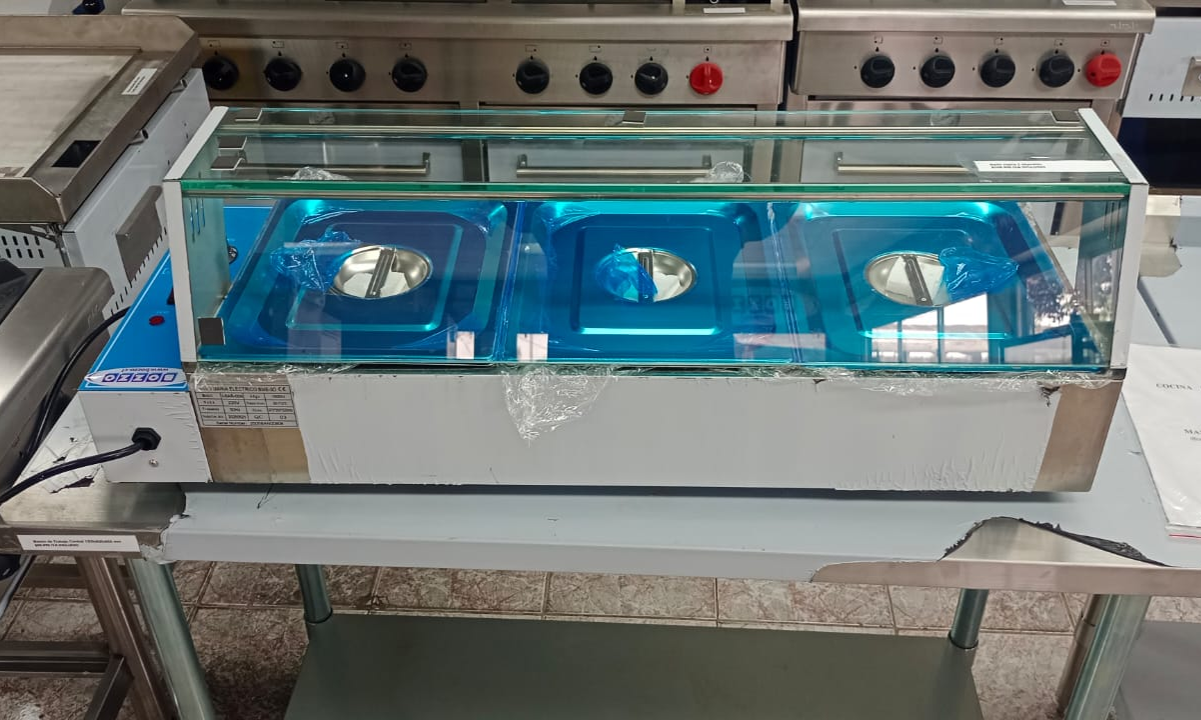 Baño María Sobremesa Electrico Con Cupula 3 Dep - Bozzo 14