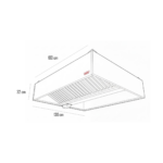 Campana Central con Filtro 100x130x32cm - Maigas 3