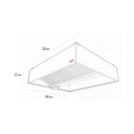 Campana Central con Filtro 150x130x32cm - Maigas 4