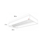 Campana Central con Filtro 300x130x32cm - Maigas 4