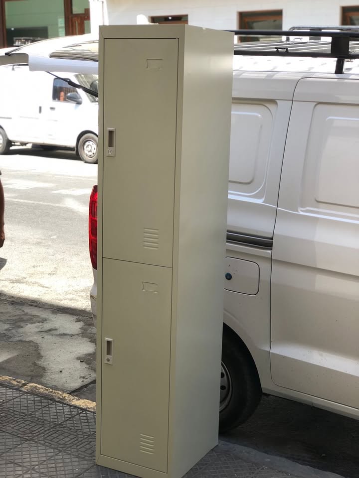 Locker 1 Cuerpo 2 Puertas con Repisas, Espejo y Barra Colgadora - Maigas 1