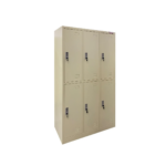 Locker 3 Cuerpos 6 Puertas con Repisas, Espejo y Barra Colgadora - Maigas 3